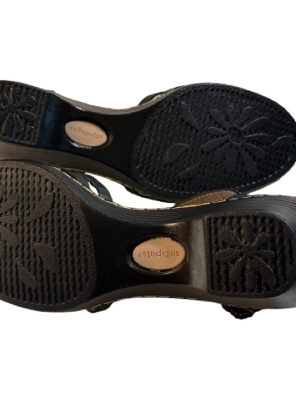 SOFTSPOTS ‘TATIANNA’ SANDAL BLACK LEATHER Size 10M - Picture 4 of 11